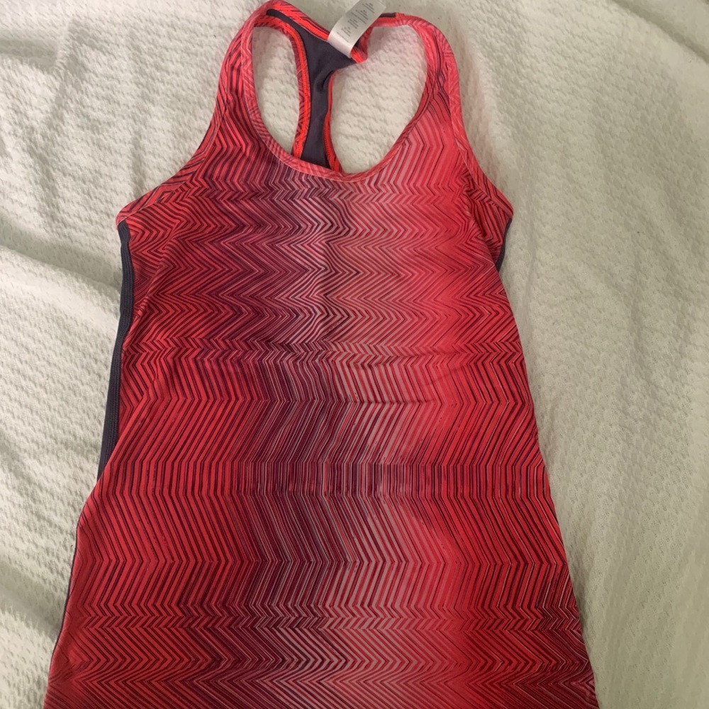 Ivivva Coral + Pink + Grey tank top